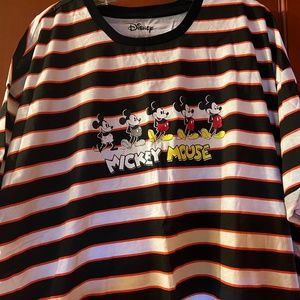 Her Universe Mickey Mouse striped short sleeve t-shirt - size 2X